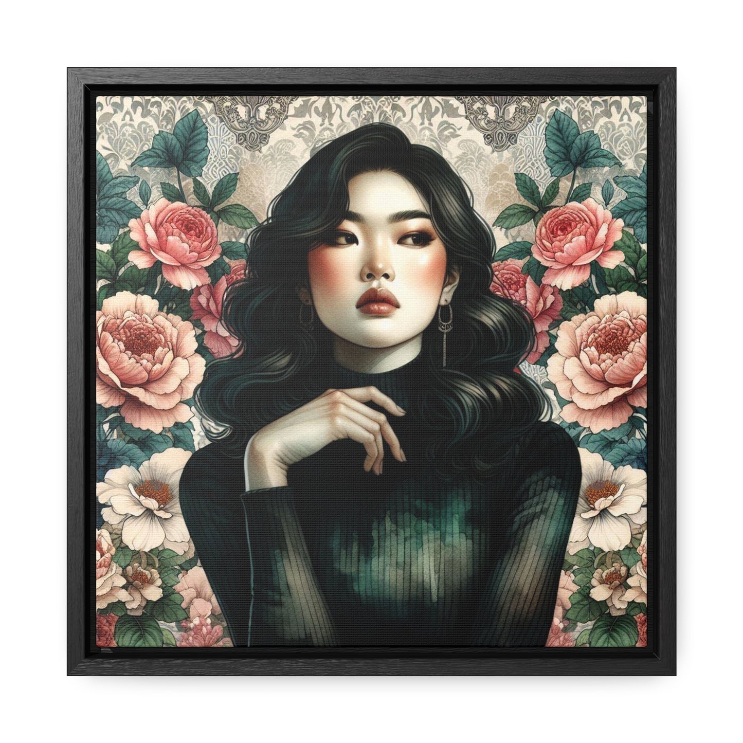 Lily - Gallery Canvas Wraps, Square Frame