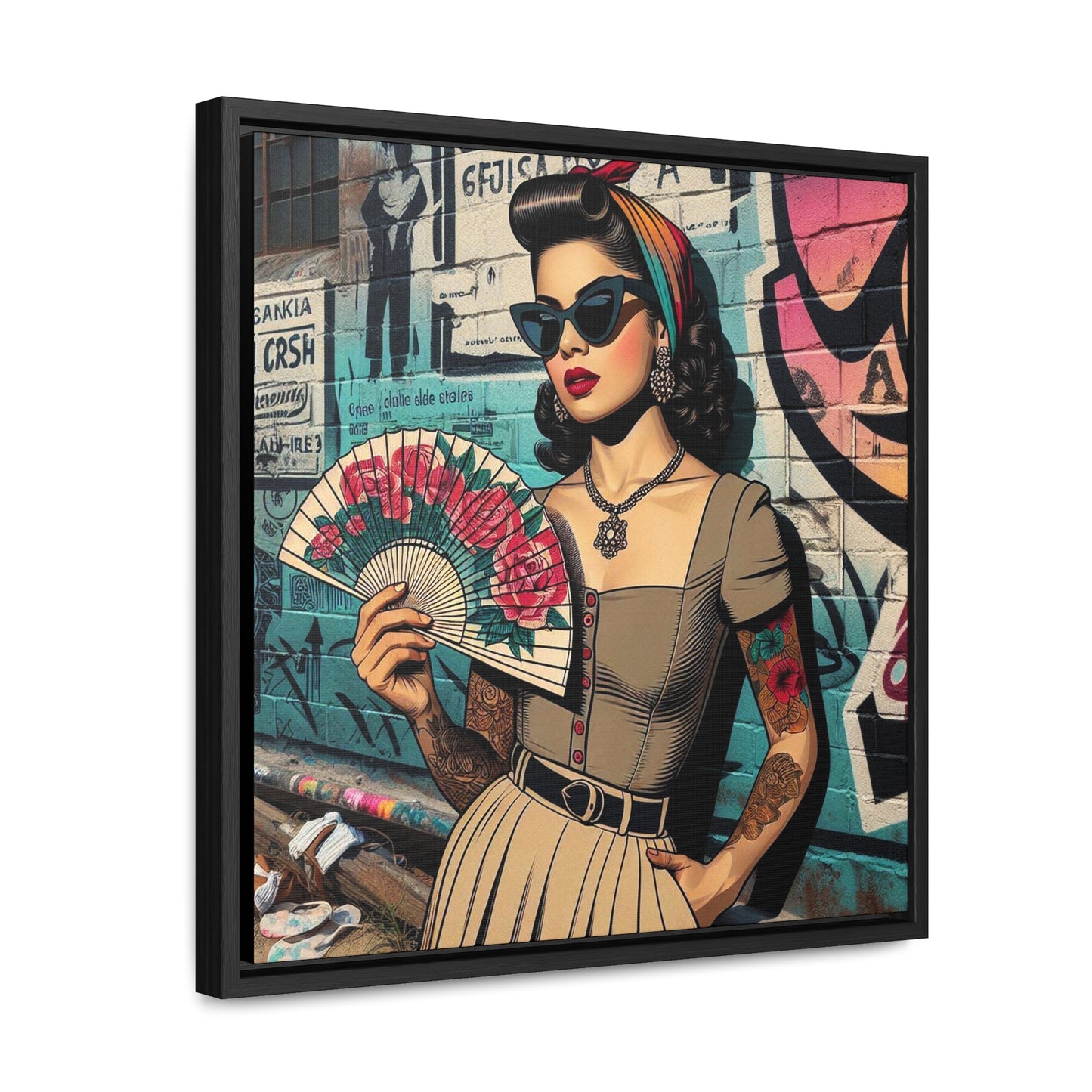 Sofia - Gallery Canvas Wraps, Square Frame