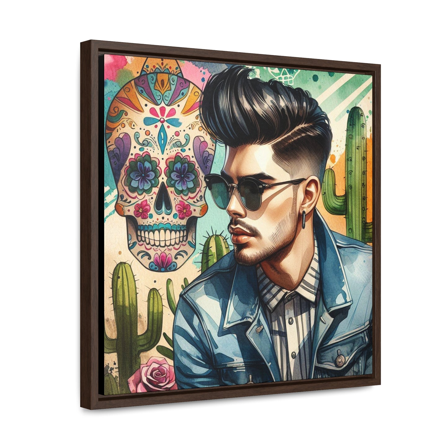 Javier - Gallery Canvas Wraps, Square Frame