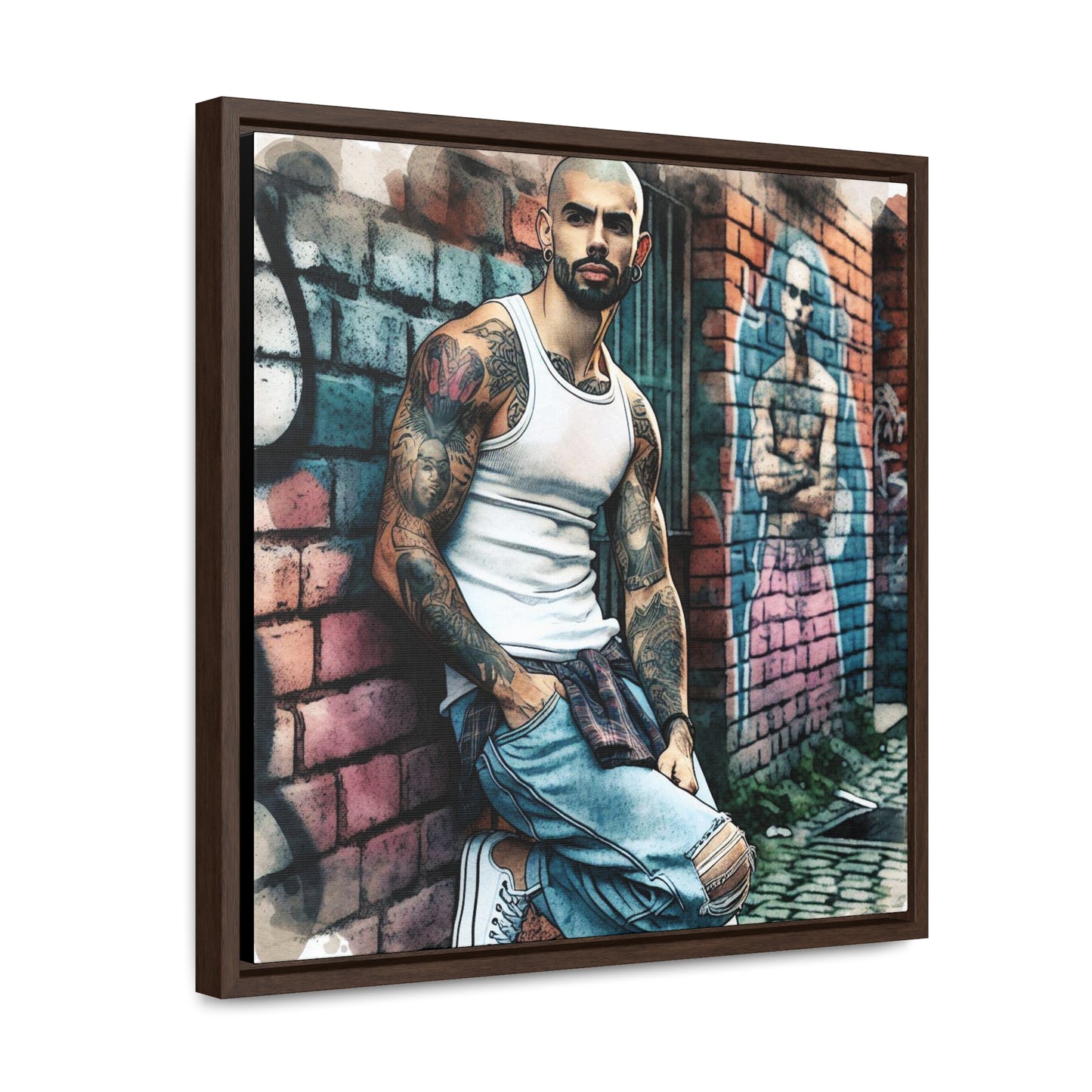 Marcus - Gallery Canvas Wraps, Square Frame