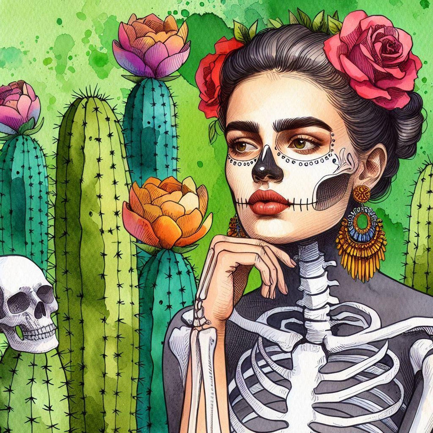 Frida con Nopal