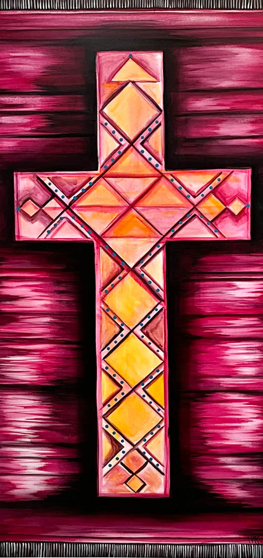 Cross on Serape