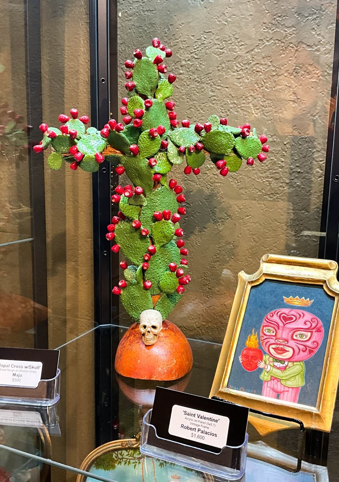 Nopal Cross with skull