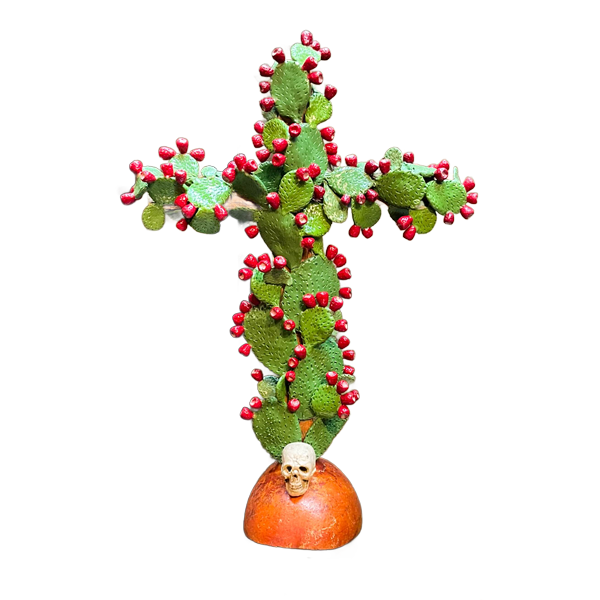 Nopal Cross with skull